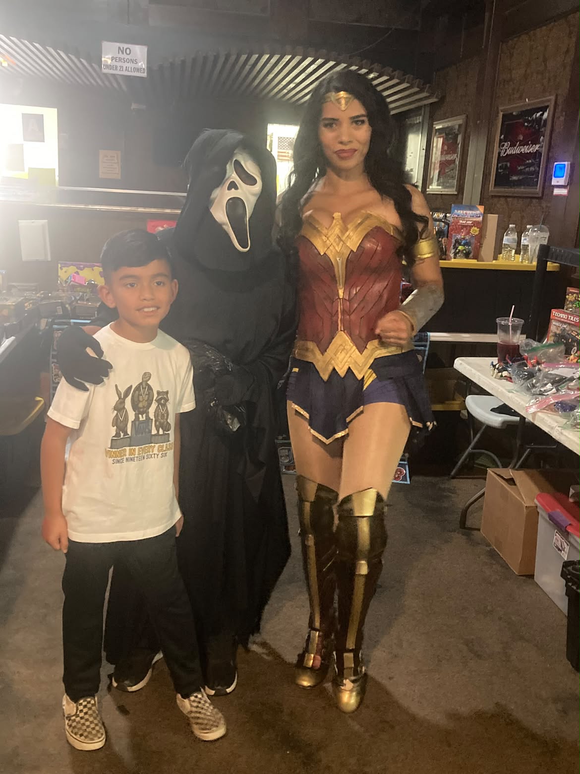 Collector and cosplay presence captured during the RETRO-BAM! event.